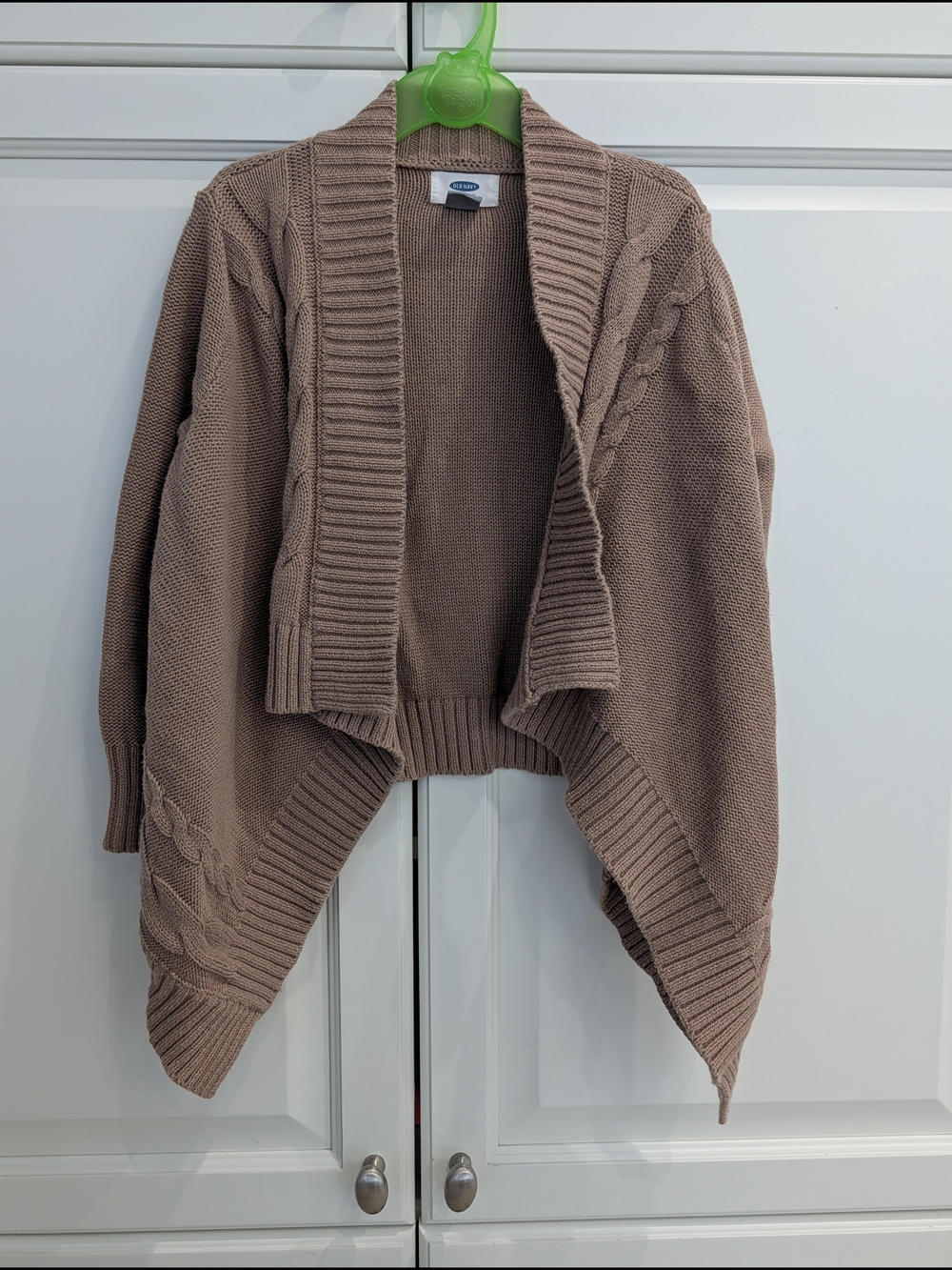 5/$35 Old Navy Girls Cotton Cardigan – Size XS-S (5–6) – Taupe Brown